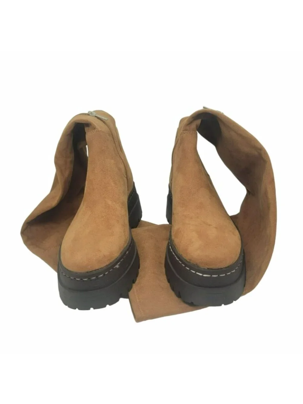 ❤️Marc Fisher LTD Over the Knee Faux Suede Boots Lug Sole Platform Western Sz 6